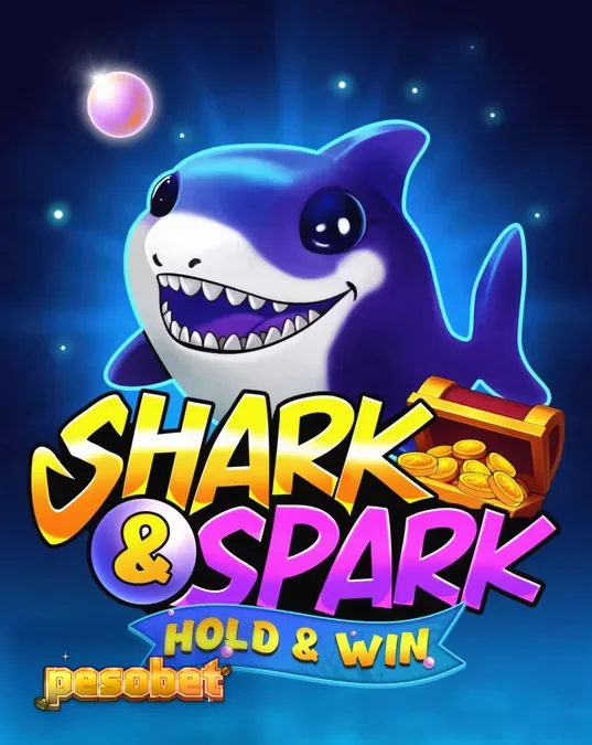 Makulay na underwater theme ng Shark & Spark Hold & Win slot